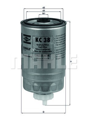 Fuel Filter MAHLE KC38