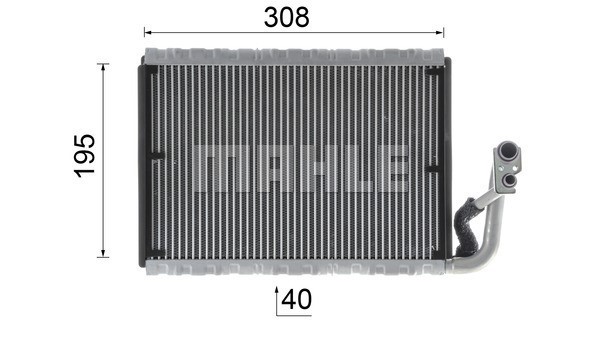 Evaporator, air conditioning MAHLE AE91000P 14