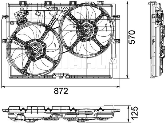 Fan, engine cooling MAHLE CFF193000P 2