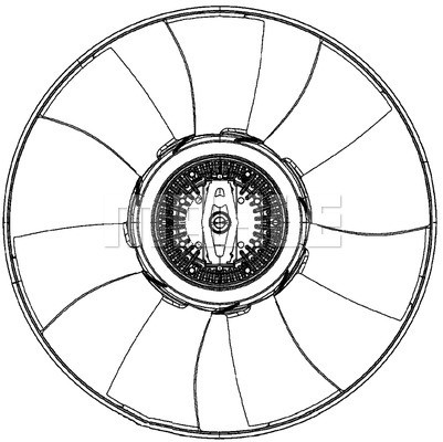 Fan, engine cooling MAHLE CFF493000P 2