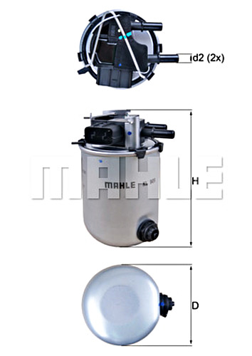 Fuel Filter MAHLE KL909