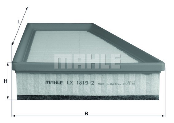 Air Filter MAHLE LX1819/2
