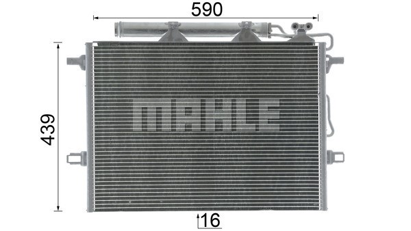 Condenser, air conditioning MAHLE AC318000P 12