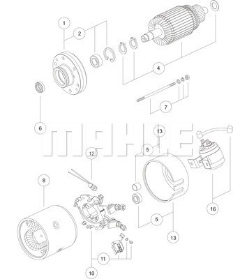 Electric Motor MAHLE MM78 3