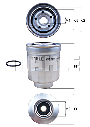 Fuel Filter MAHLE KC389D