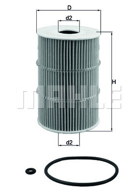 Oil Filter MAHLE OX378D