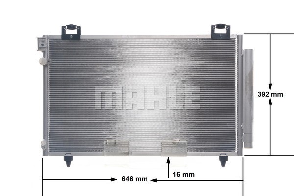 Condenser, air conditioning MAHLE AC814000S 11