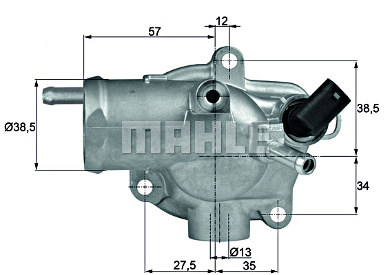 Thermostat, coolant MAHLE TH1392