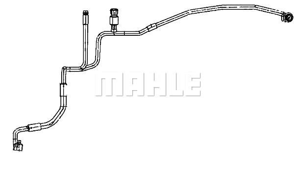 High Pressure Line, air conditioning MAHLE AP107000P