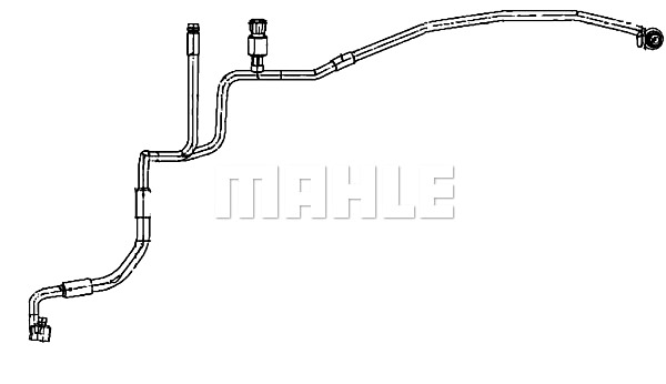 High Pressure Line, air conditioning MAHLE AP107000P 2