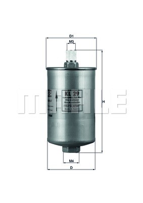 Fuel Filter MAHLE KL29