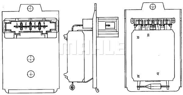 Resistor, interior blower MAHLE ABR18000P 2