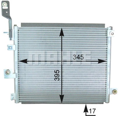Condenser, air conditioning MAHLE AC432000P 2