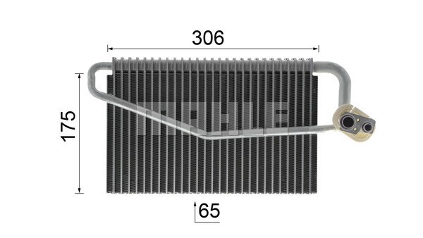 Evaporator, air conditioning MAHLE AE55000P 12