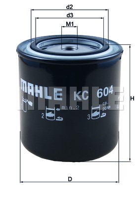 Fuel Filter MAHLE KC604