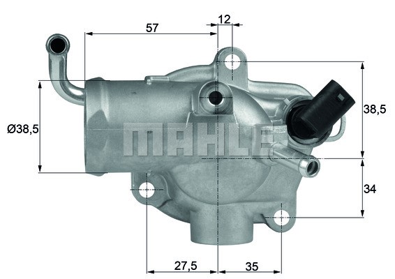 Thermostat, coolant MAHLE TH1287