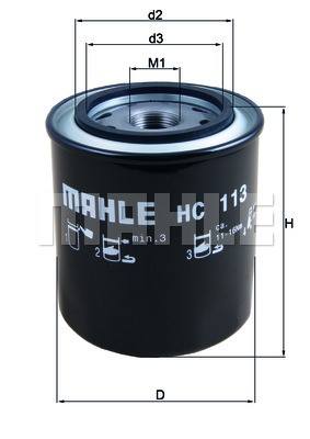 Hydraulic Filter, automatic transmission MAHLE HC113
