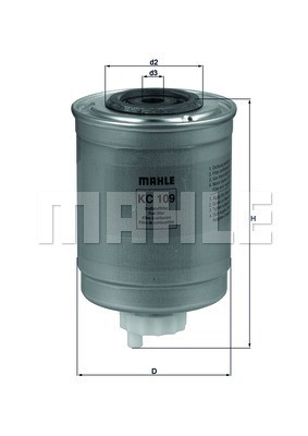 Fuel Filter MAHLE KC109