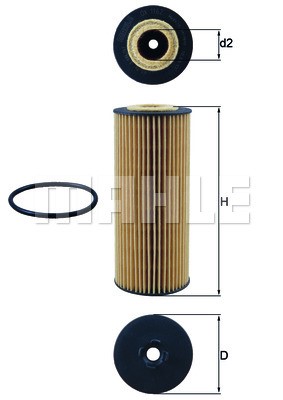 Oil Filter MAHLE OX1162D