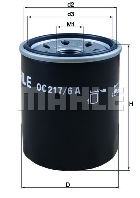 Oil Filter MAHLE OC217/6A