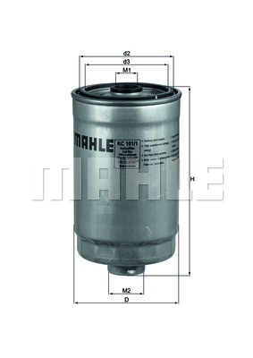 Fuel Filter MAHLE KC101/1