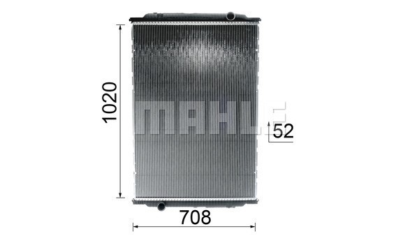 Radiator, engine cooling MAHLE CR2391000P 10