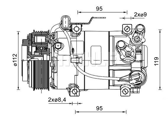 Compressor, air conditioning MAHLE ACP1461000P