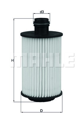 Oil Filter MAHLE OX1012D