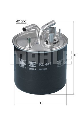 Fuel filter MAHLE KL447