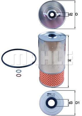 Oil Filter MAHLE OX78D