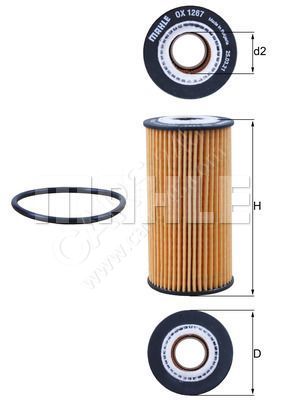 Oil Filter MAHLE OX1267D