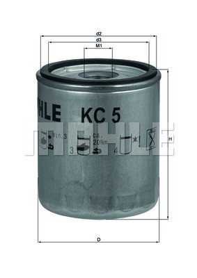 Fuel Filter MAHLE KC5