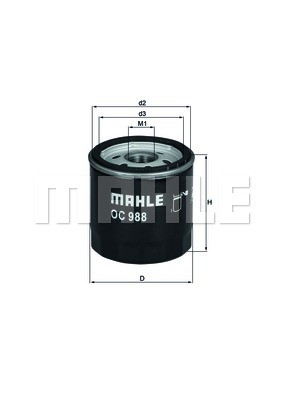 Oil Filter MAHLE OC988