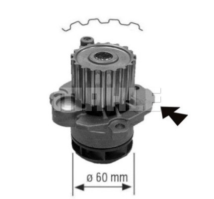 Water Pump, engine cooling MAHLE CP557000S