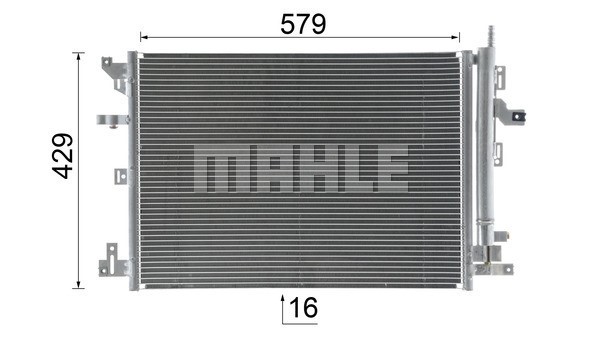 Condenser, air conditioning MAHLE AC635000S 11