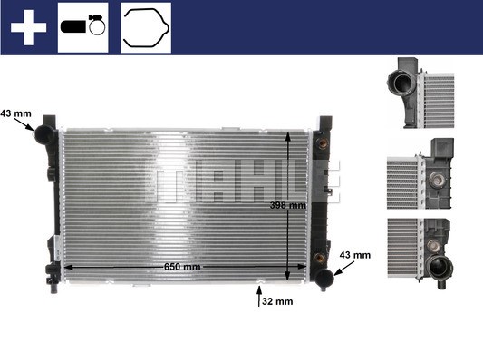 Radiator, engine cooling MAHLE CR387000S