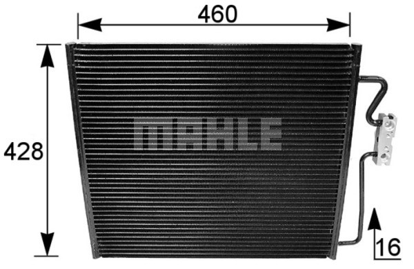 Condenser, air conditioning MAHLE AC154001S