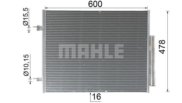Condenser, air conditioning MAHLE AC1131000P 10
