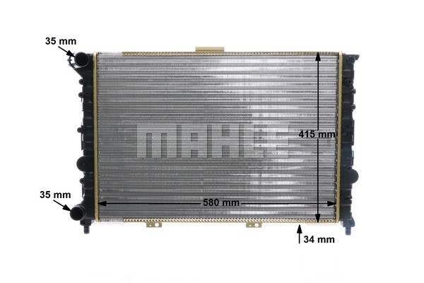 Radiator, engine cooling MAHLE CR518000S 13