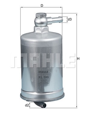 Fuel Filter MAHLE KL599