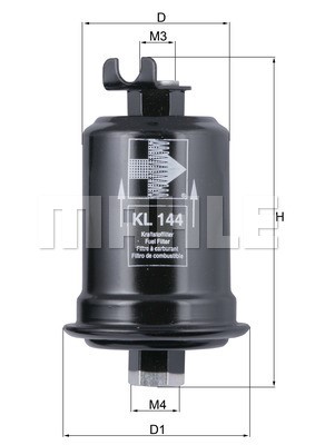 Fuel filter MAHLE KL144