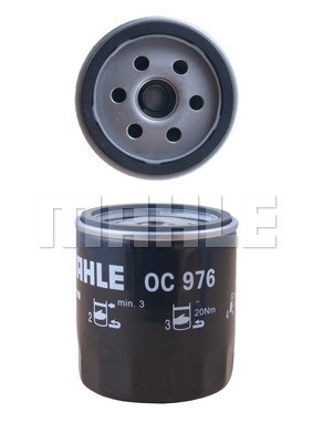 Oil Filter MAHLE OC976 2