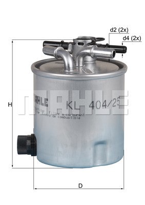 Fuel Filter MAHLE KL404/25