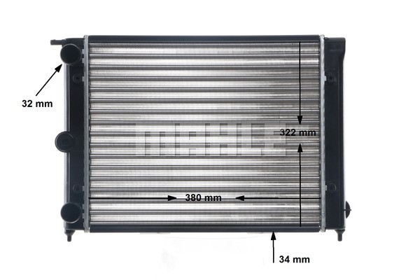 Radiator, engine cooling MAHLE CR344000S 11