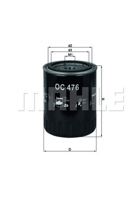 Oil Filter MAHLE OC476