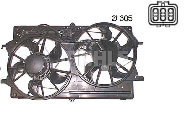 Fan, engine cooling MAHLE CFF375000S