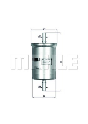 Fuel Filter MAHLE KL165/1