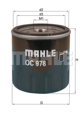 Oil Filter MAHLE OC978