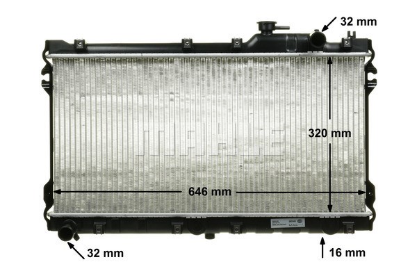 Radiator, engine cooling MAHLE CR185000S 10