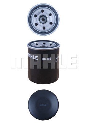 Oil Filter MAHLE OC495 2